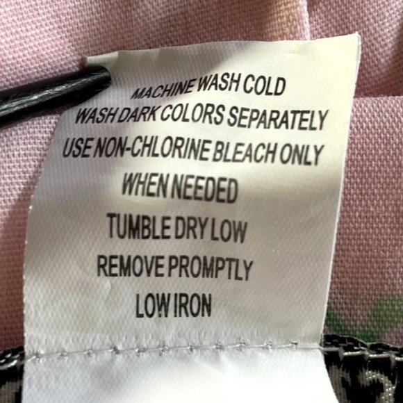 Anthony Richards Pink Floral Cotton Blend Sleeveless Snap Front Dress + Pockets - Picture 6 of 6